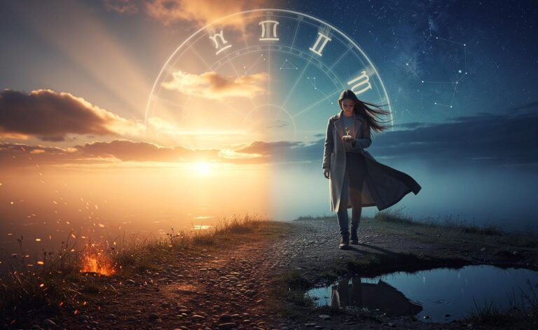 Illustration von dem täglichen Horoskop zum 20. März 2026 zur Tagundnachtgleiche im Zeichen der Veränderung