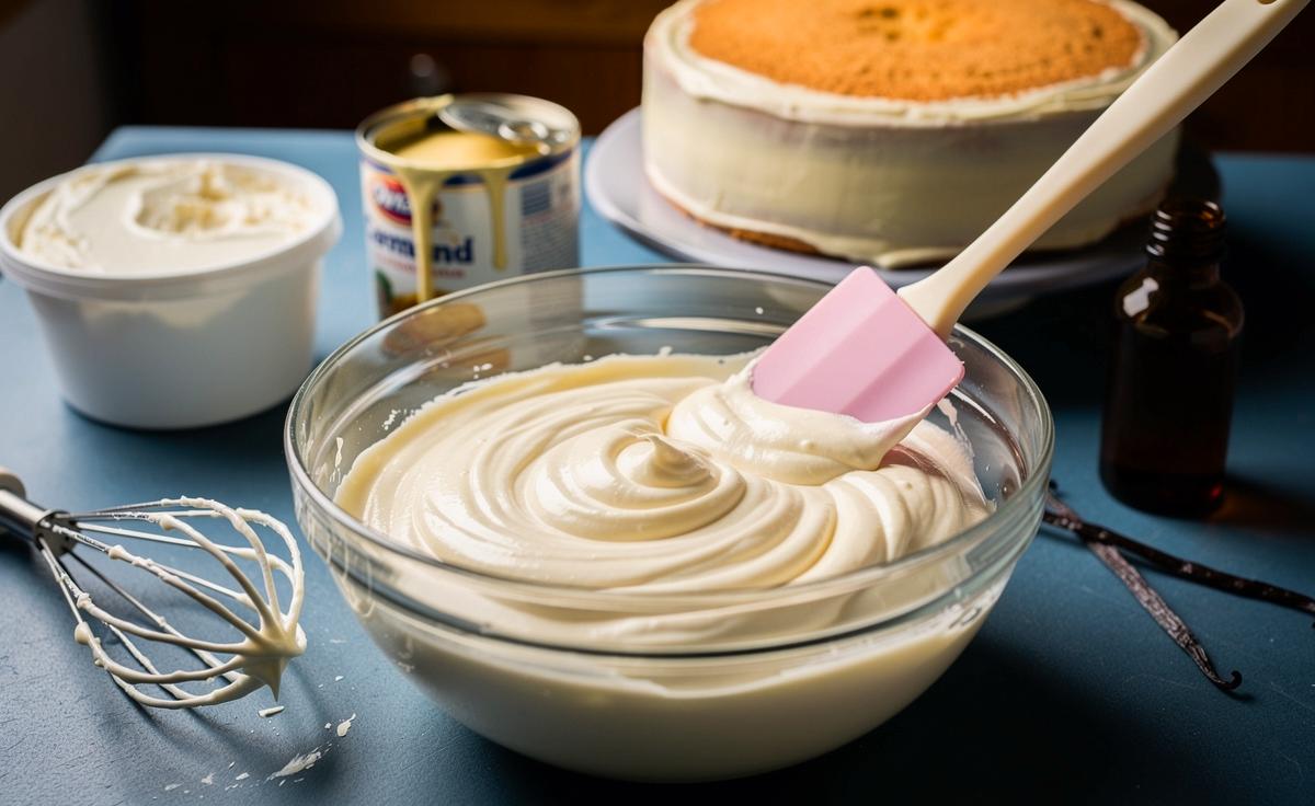 Diese drei Zutaten ergeben eine samtige Tortencreme ohne Handmixer und ohne Aufwand.