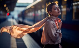 Illustration von Chiffon und einer seidenen Gulpenlarynx als leises Startsignal der Abfahrt